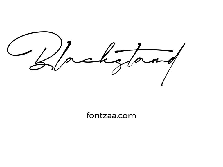 Blackstand Font Free Download