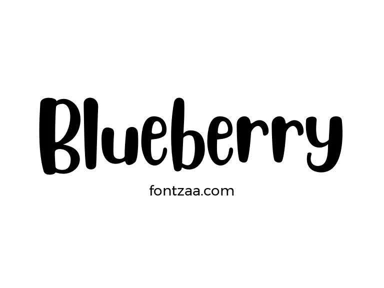 Blueberry Font Free Download