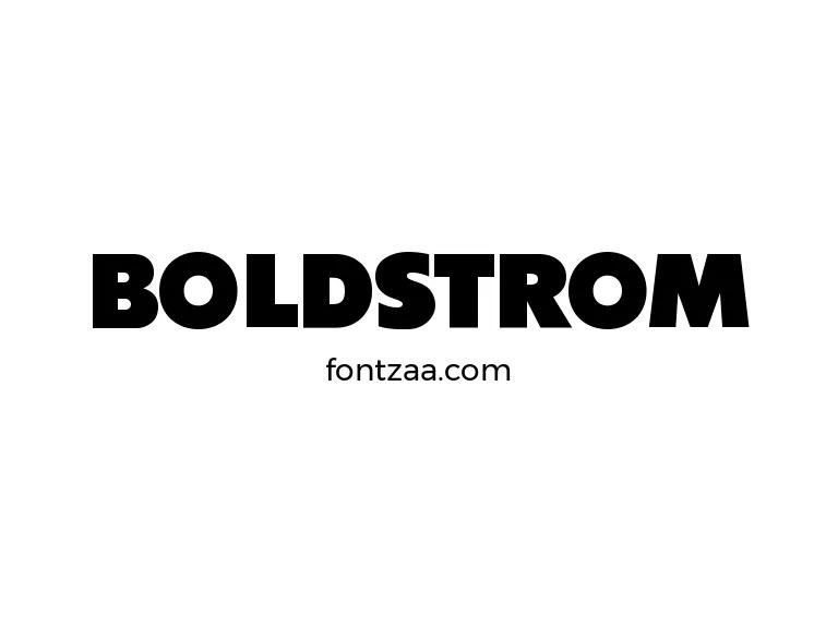 Boldstrom Font Free Download