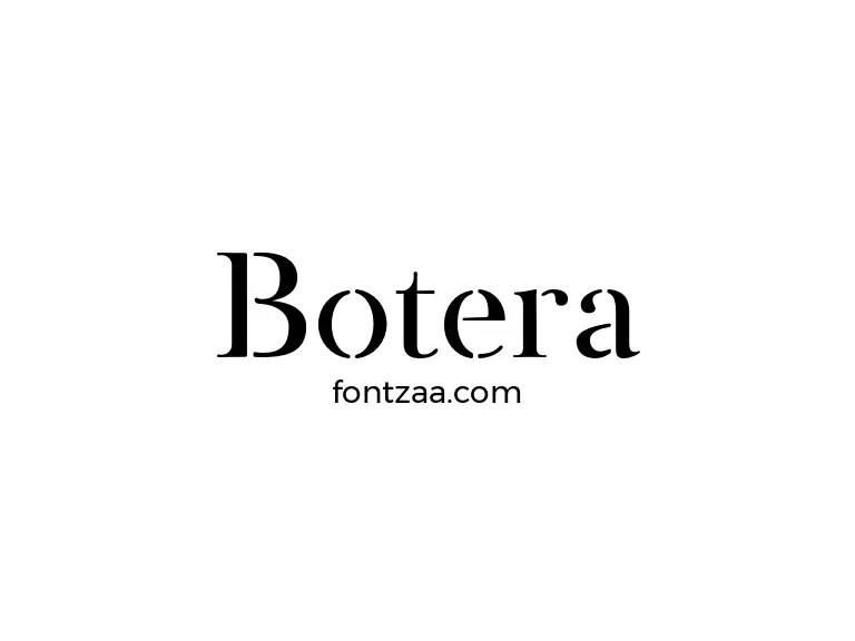 Botera Font Free Download