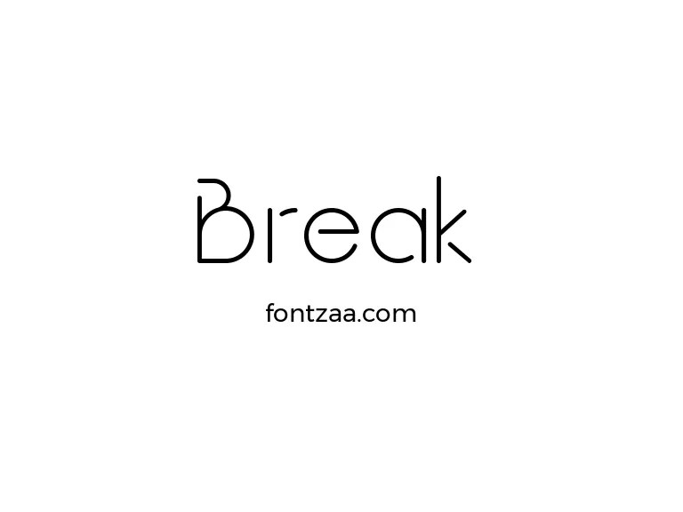 Break Font Free Download