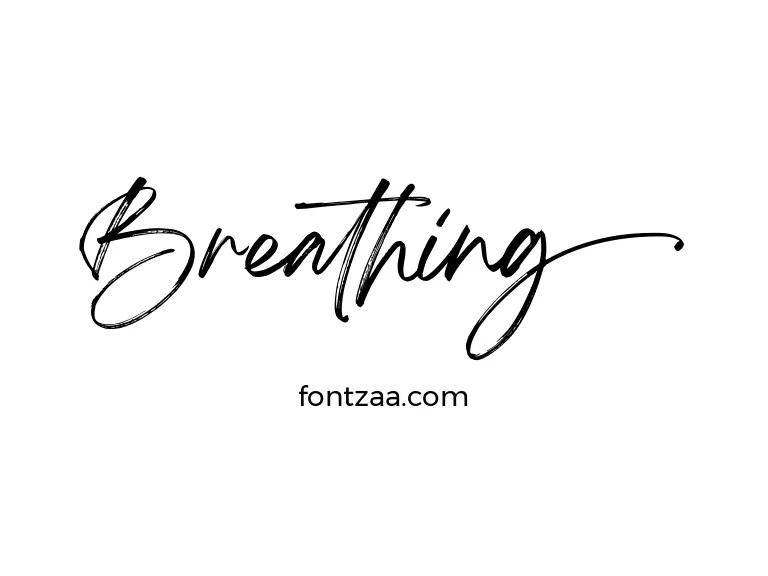 Breathing Font Free Download