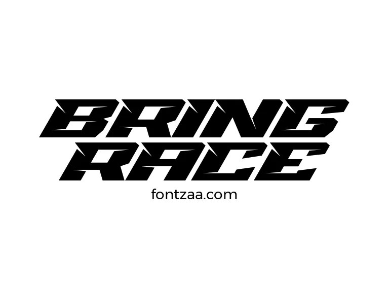 Bring Race Font Free Download