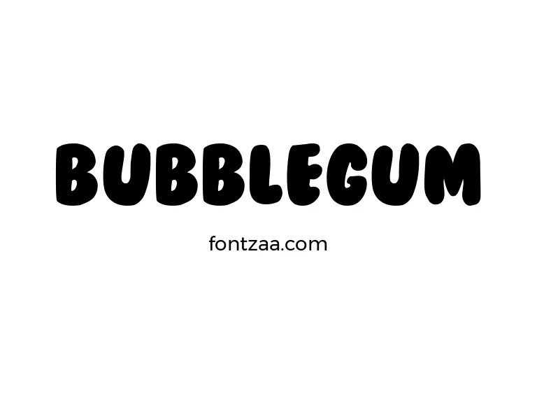 BubbleGum Font Free Download