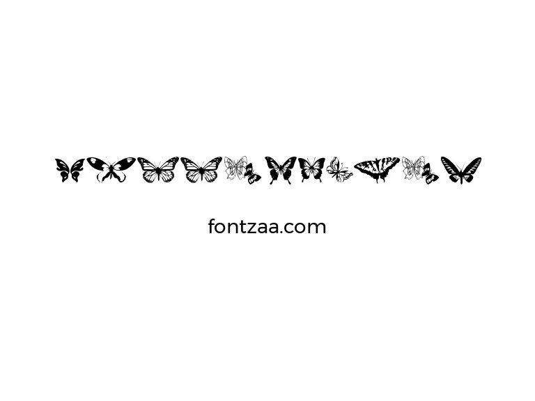 Butterflies Font Free Download