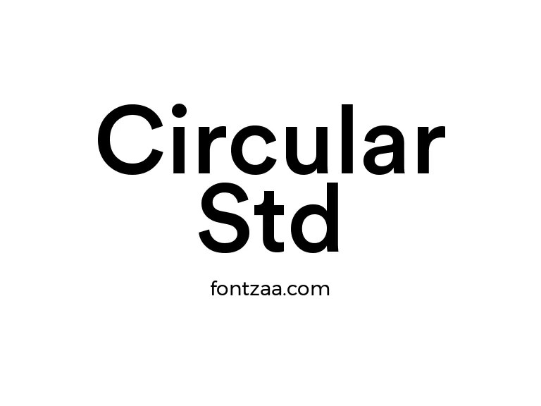 Circular Std Font Free Download