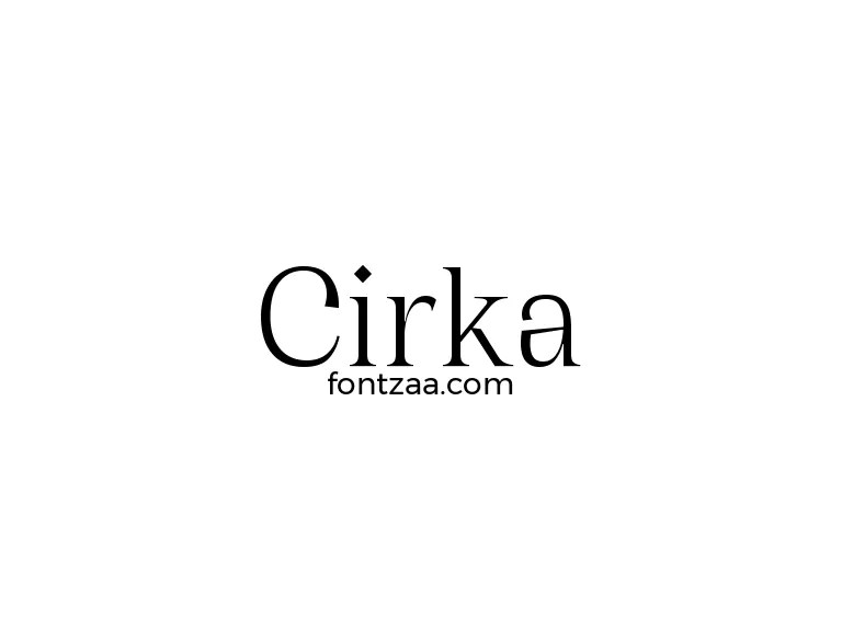 Cirka Font Free Download
