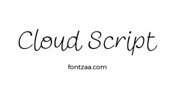 Cloud Script Font Free Download
