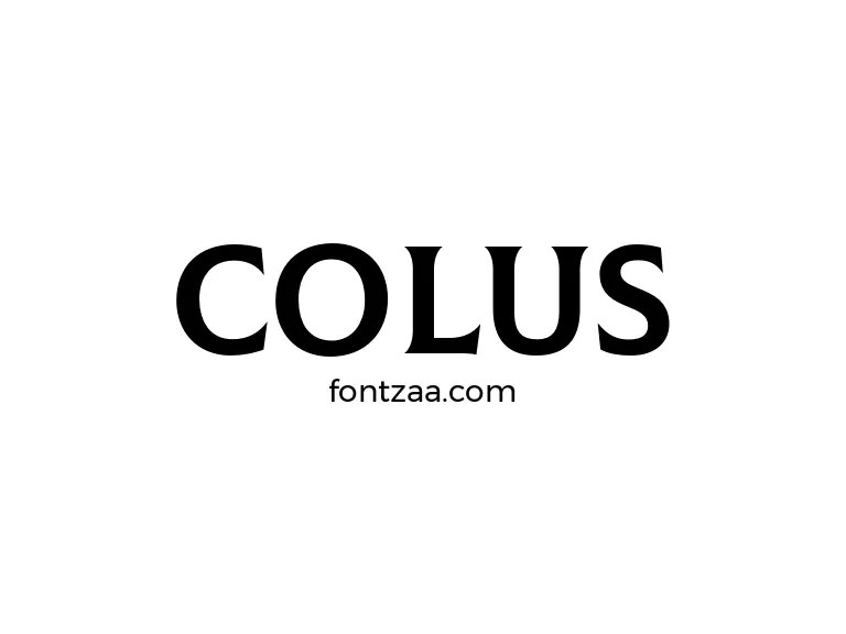 Colus Font Free Download