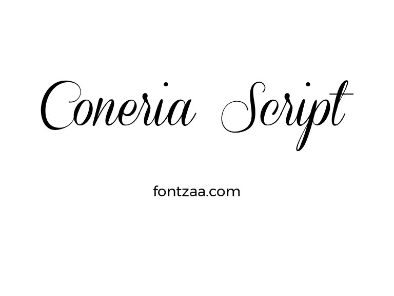 Coneria Script Font Free Download