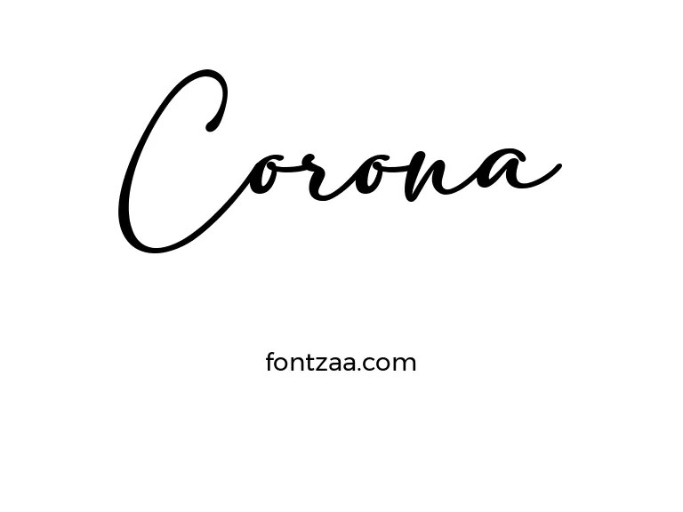 Corona Font Free Download
