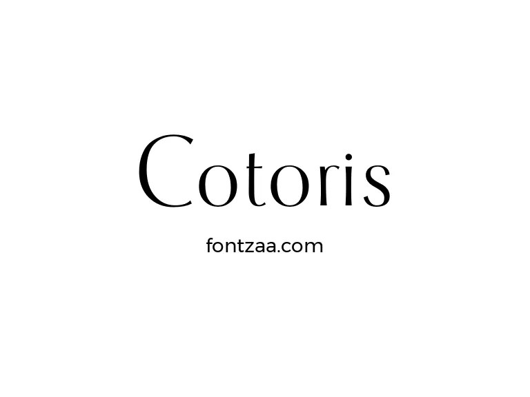 Cotoris Font Free Download