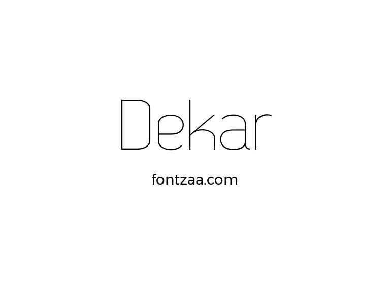 Dekar Font Free Download