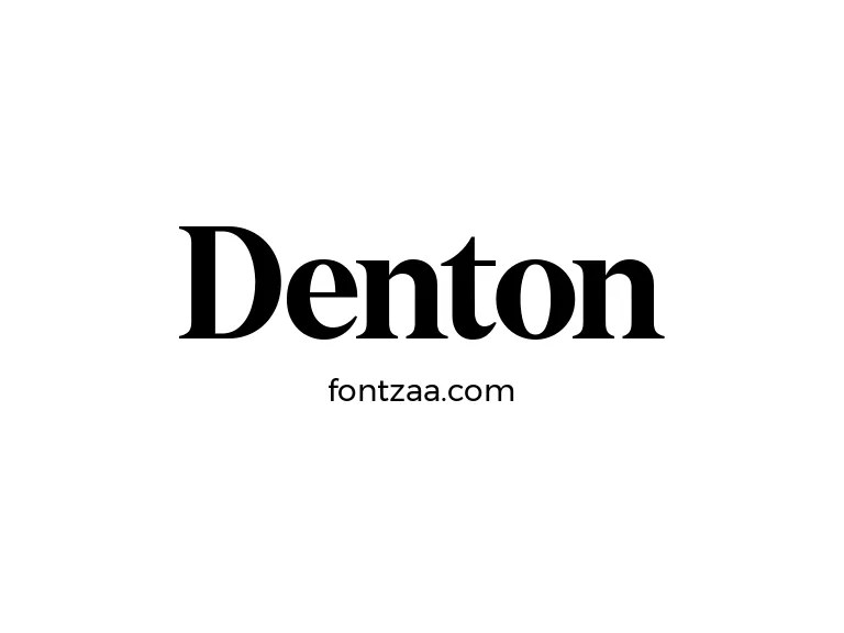 Denton Font Free Download