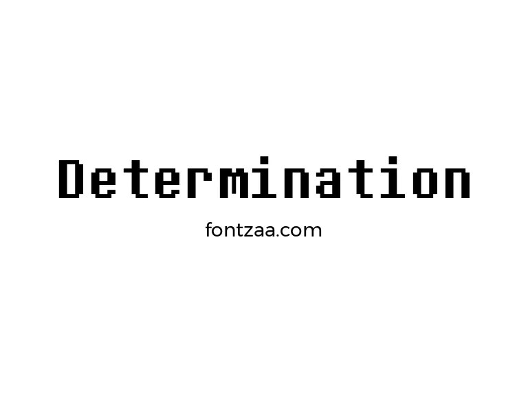 Determination Font Free Download