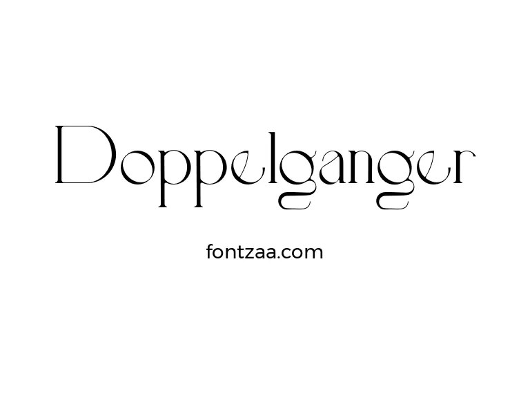 Doppelganger Font Free Download