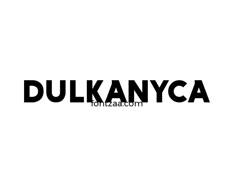 Dulkanyca Font Free Download