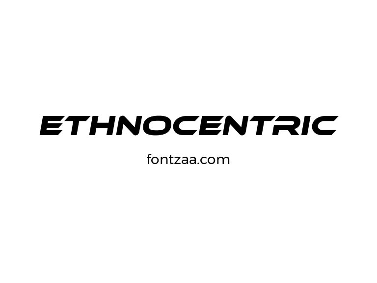 Ethnocentric Font Free Download