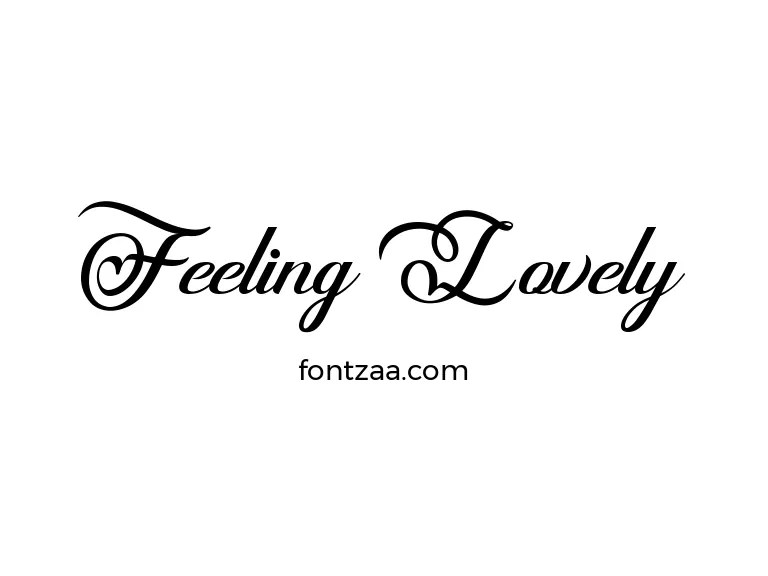 Feeling Lovely Font Free Download