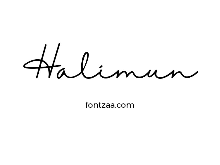 Halimun Font Free Download