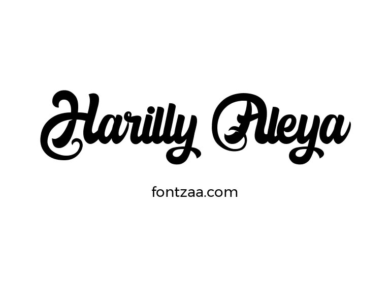 Harilly Aleya Font Free Download