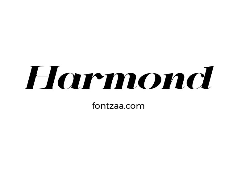 Harmond Font Free Download
