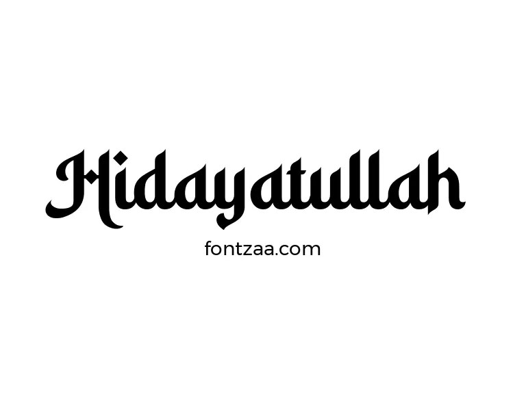 Hidayatullah Font Free Download