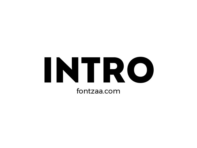 Intro Font Free Download