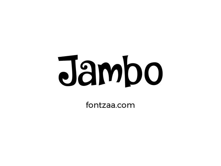 Jambo Font Free Download