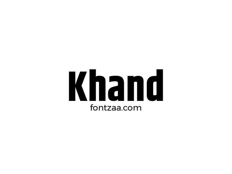 Khand Font Free Download