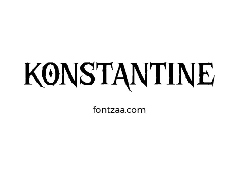 KONSTANTINE Font Free Download