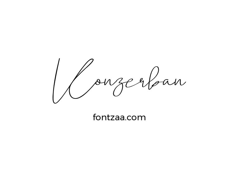 Konzerban Font Free Download