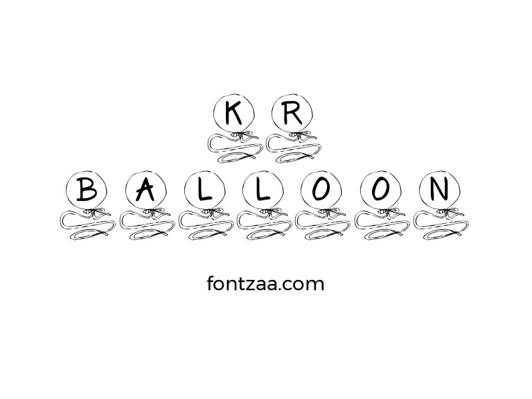 KR Balloon Font Free Download