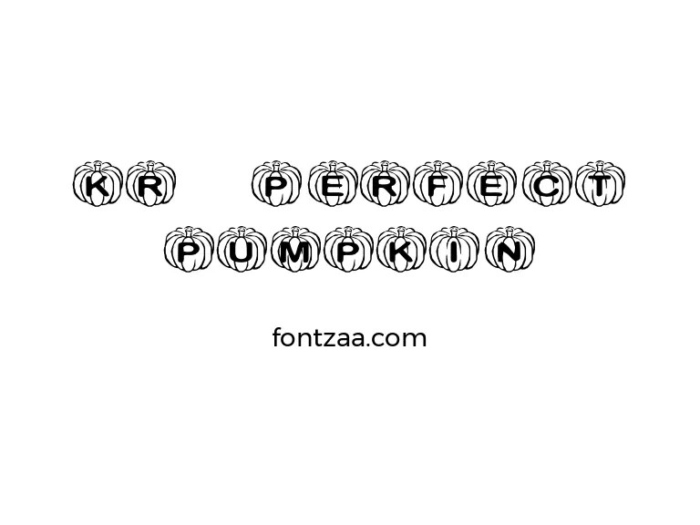 KR Perfect Pumpkin Font Free Download