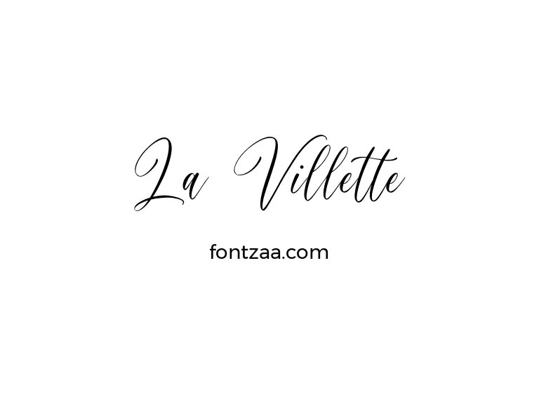 La Villette Font Free Download