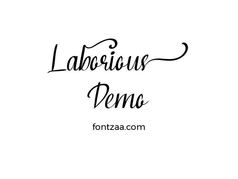 Laborious Demo Font Free Download