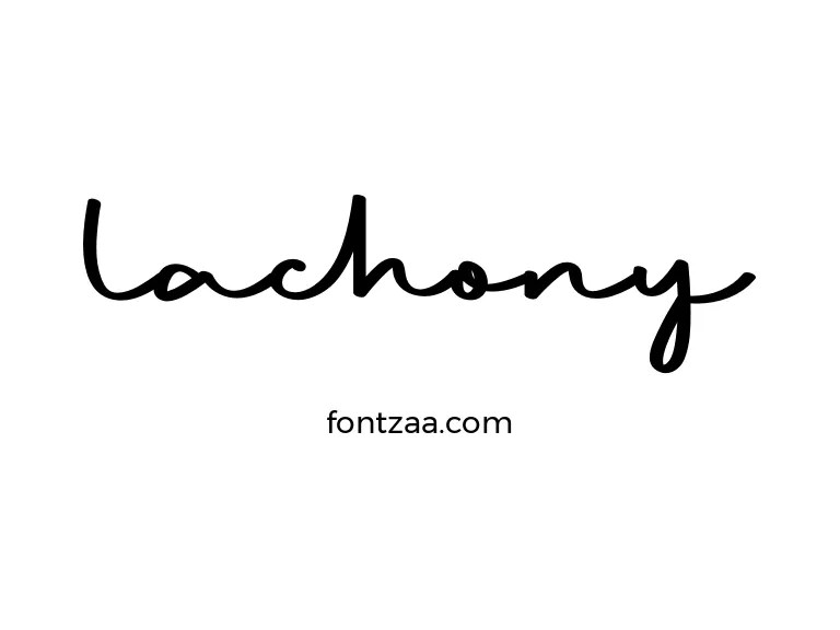 Lachony Font Free Download