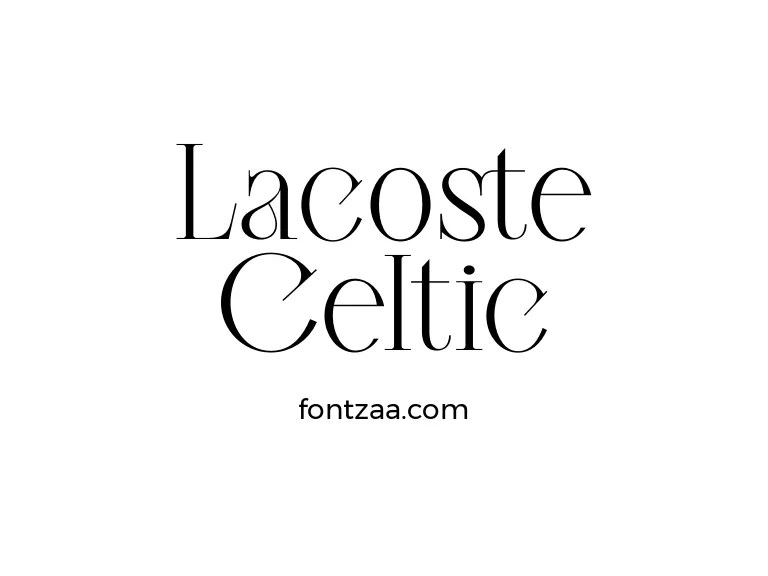 Lacoste Celtic Font Free Download