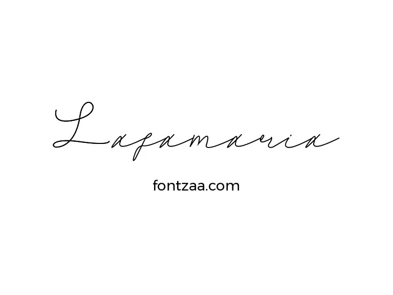 Lafamaria Font Free Download