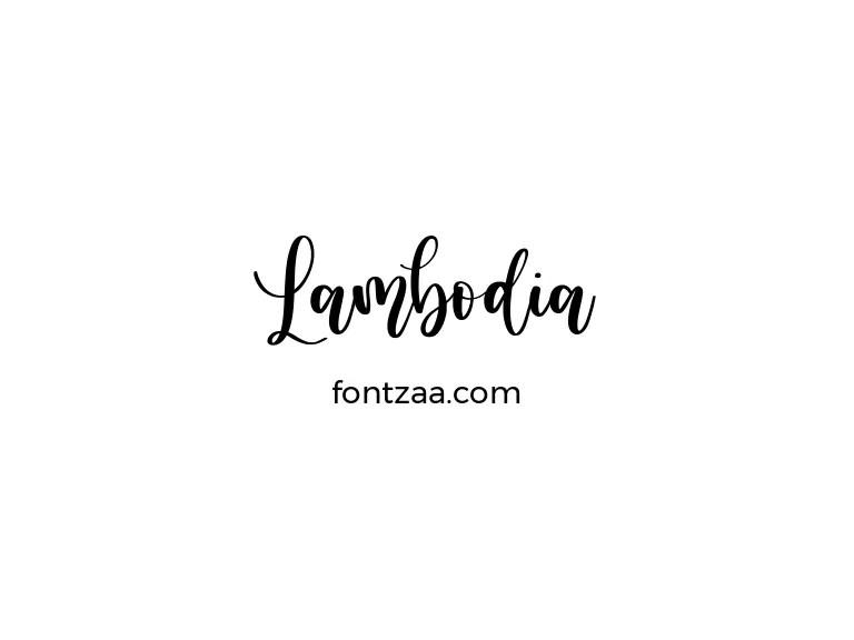 Lambodia Font Free Download