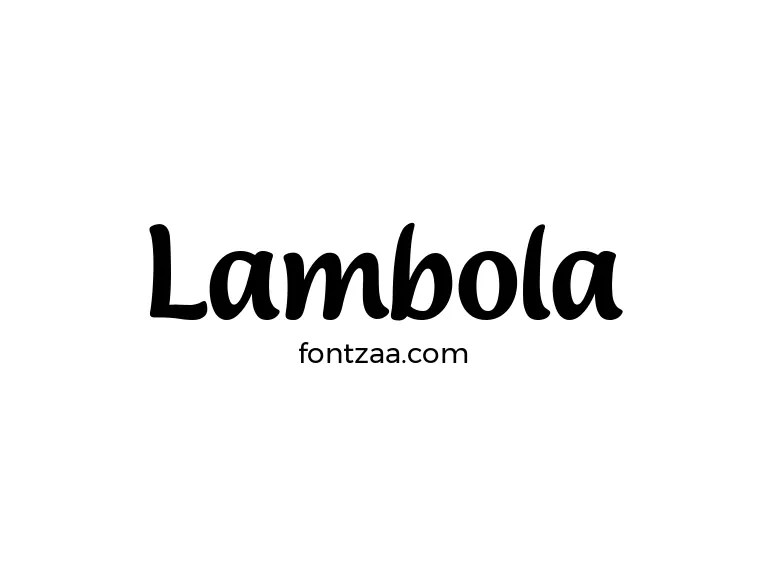 Lambola Font Free Download
