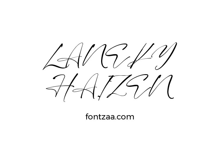 LANEKY HAIZEN Font Free Download