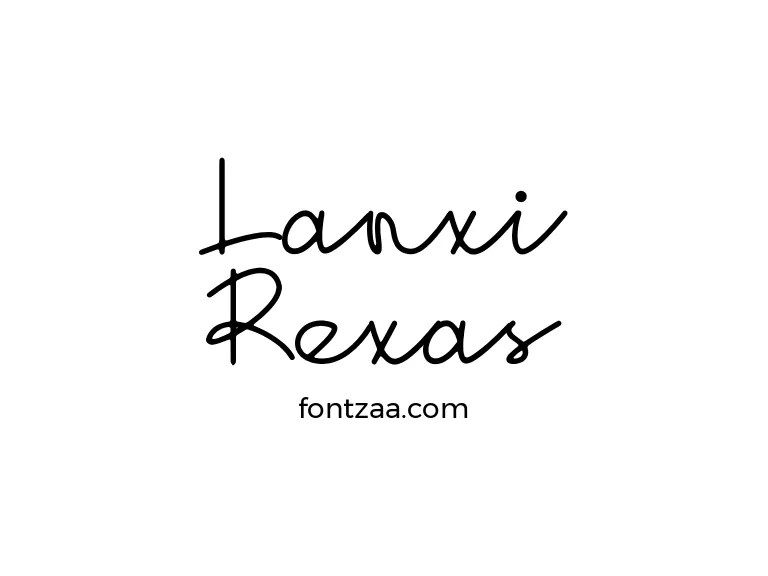 Lanxi Rexas Font Free Download