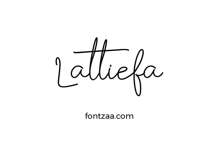 Lattiefa Font Free Download