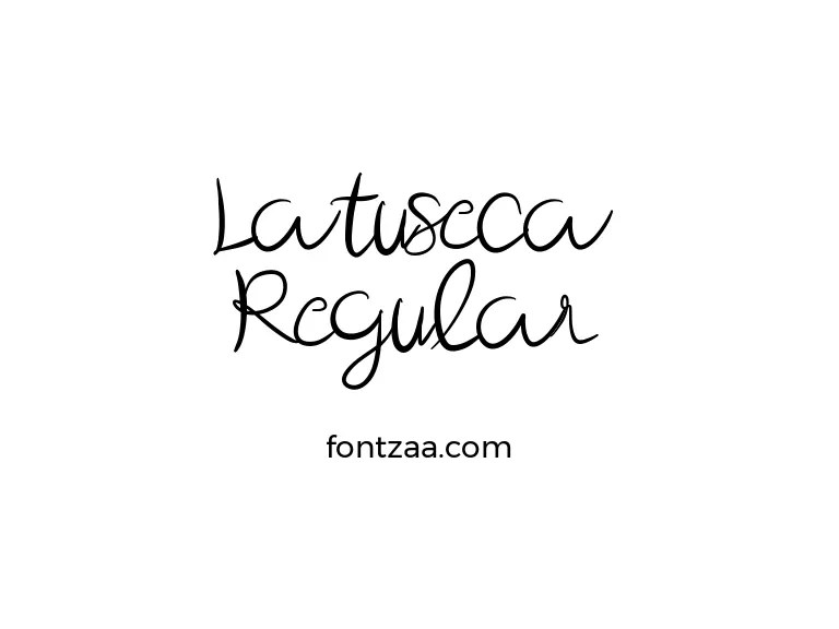 Latuseca Regular Font Free Download
