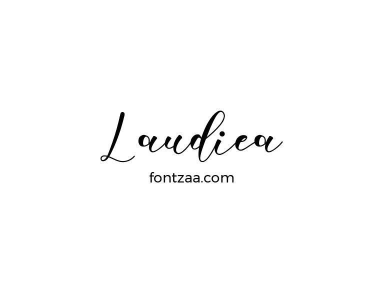 Laudiea Font Free Download