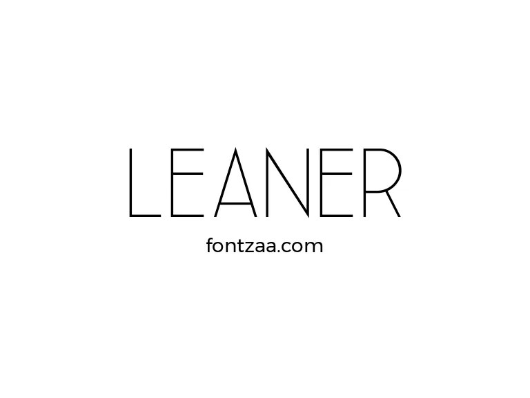 Leaner Font Free Download