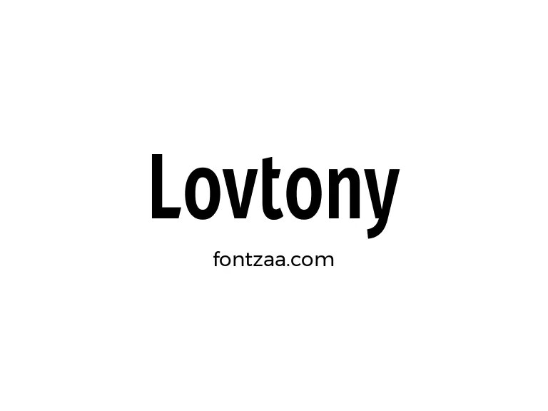 Lovtony Font Free Download
