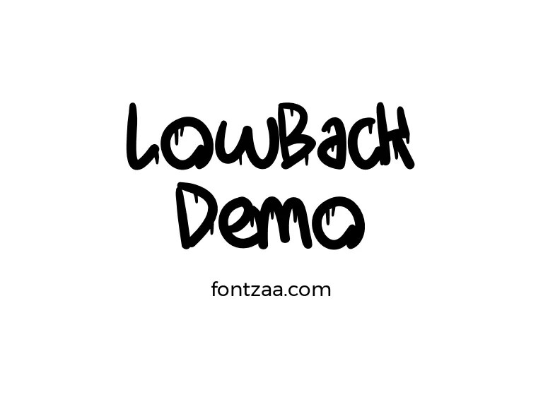 LowBack Demo Font Free Download