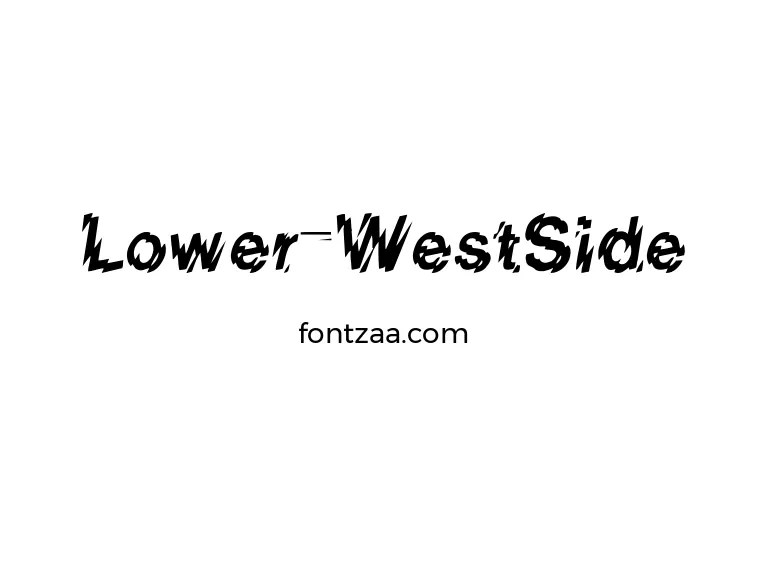 Lower-WestSide Font Free Download